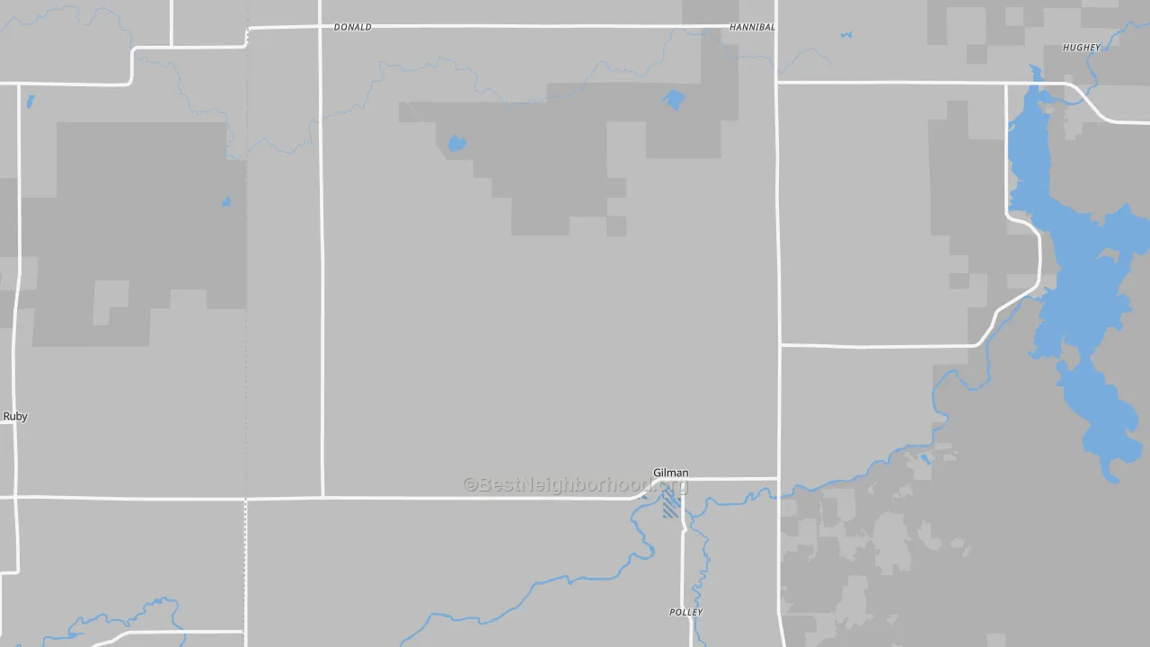 Transit Grade map of Gilman, WI