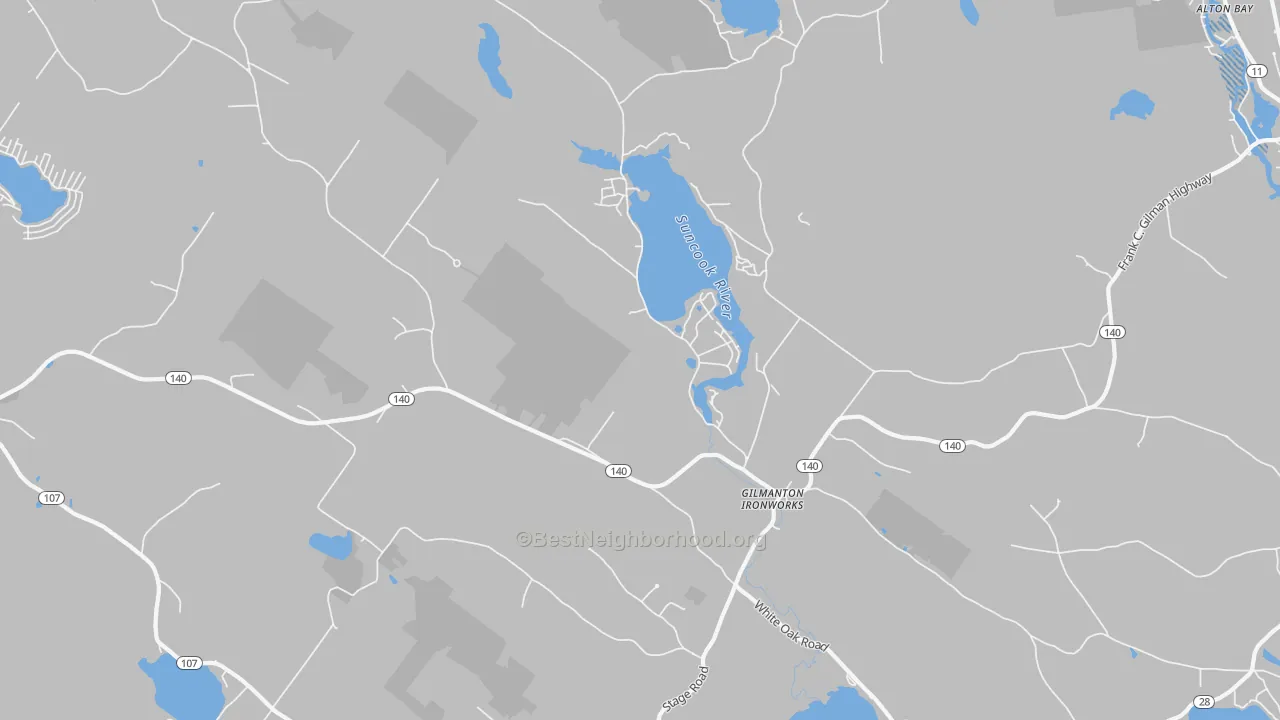 Transit Grade map of Gilmanton Iron Works, NH