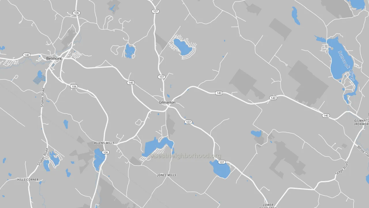 Transit Grade map of Gilmanton, NH