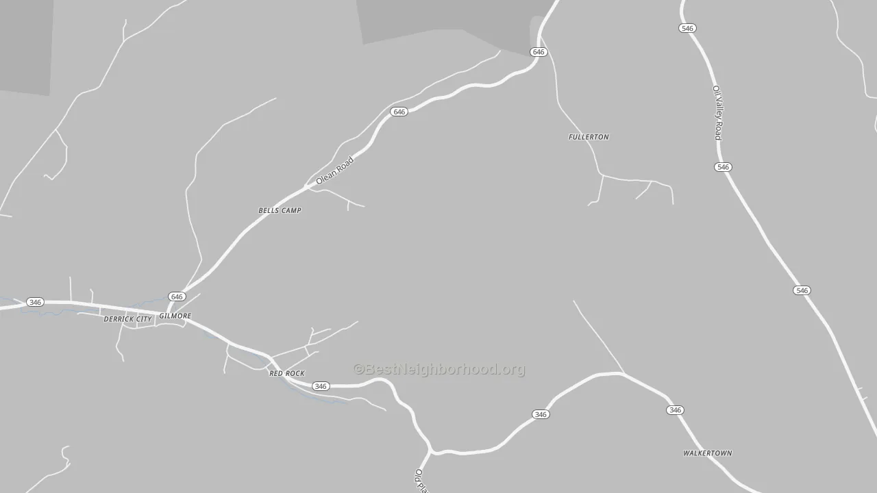 Transit Grade map of Gilmore, PA
