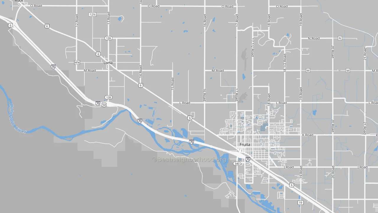 Transit Grade map of Gilsonite, CO