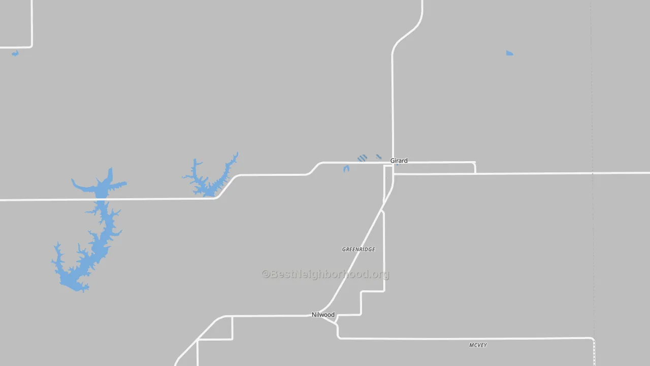 Transit Grade map of Girard, IL
