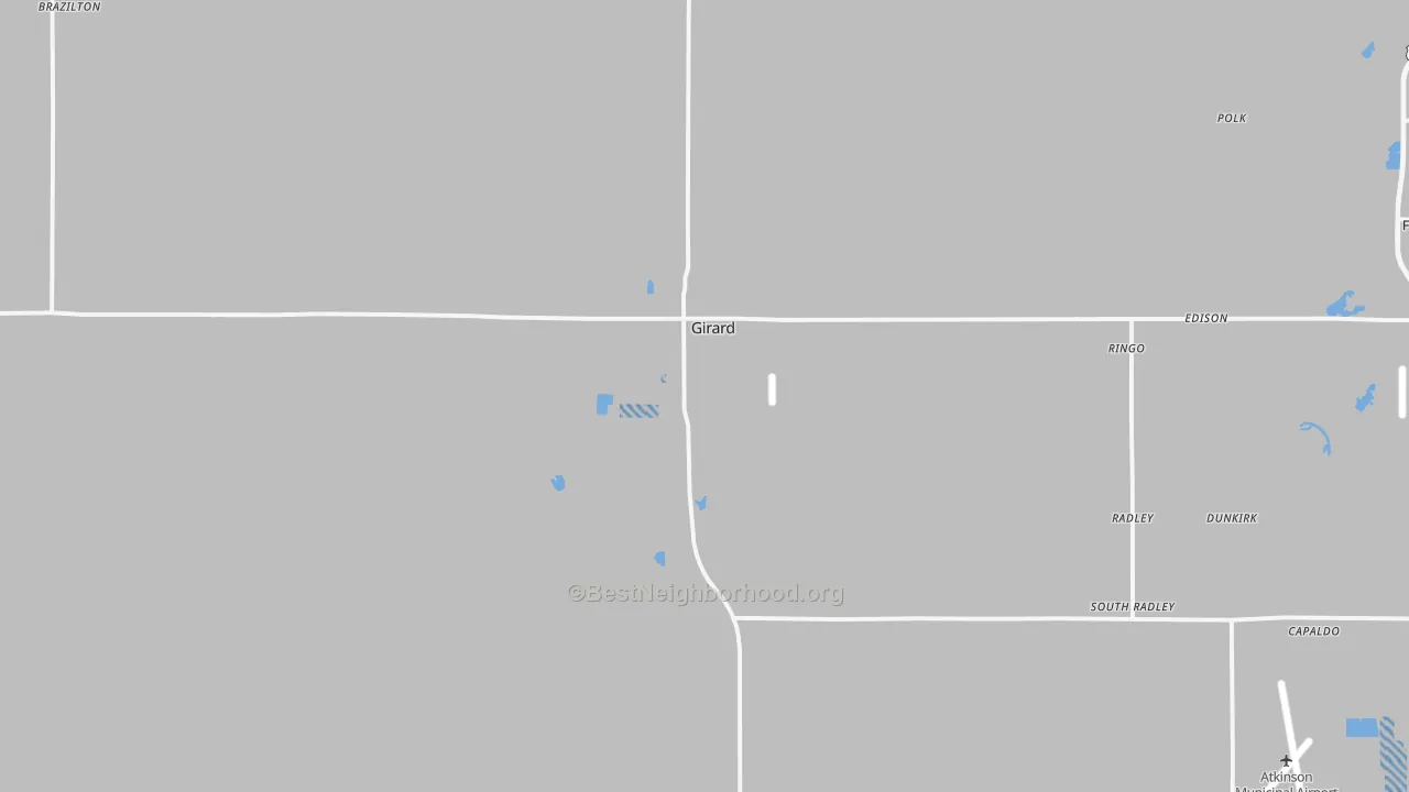 Transit Grade map of Girard, KS