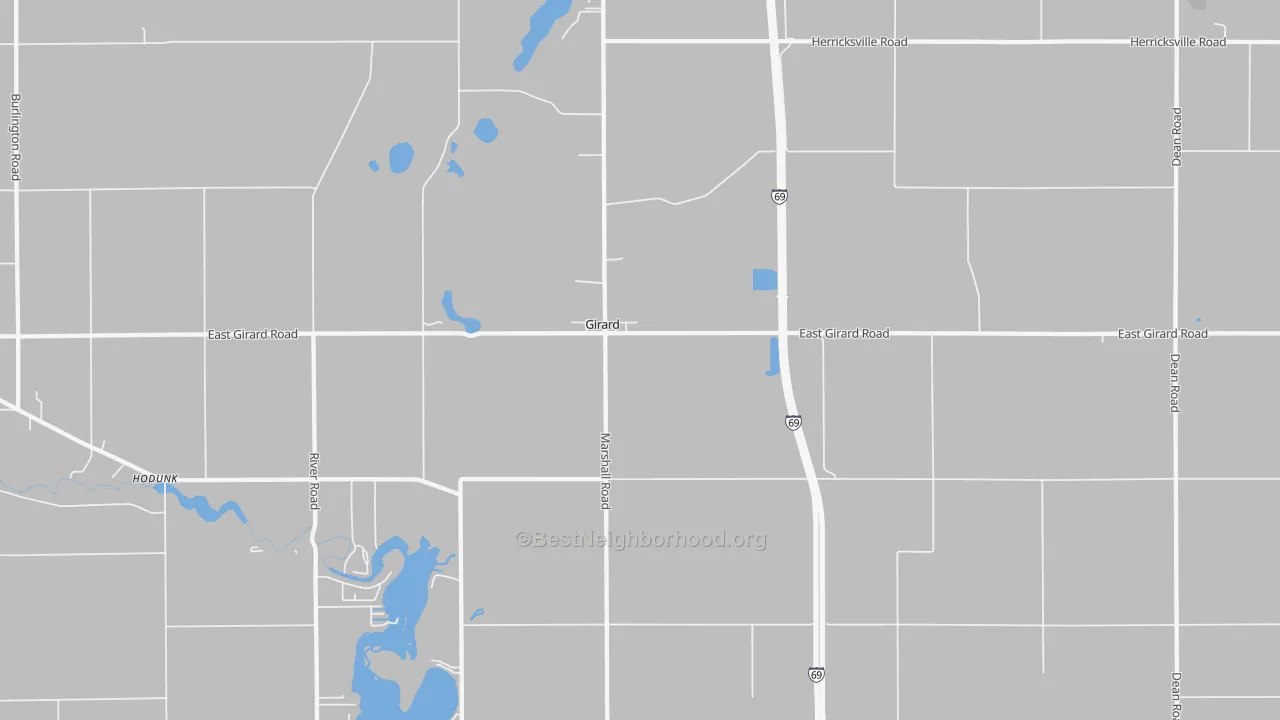 Transit Grade map of Girard, MI