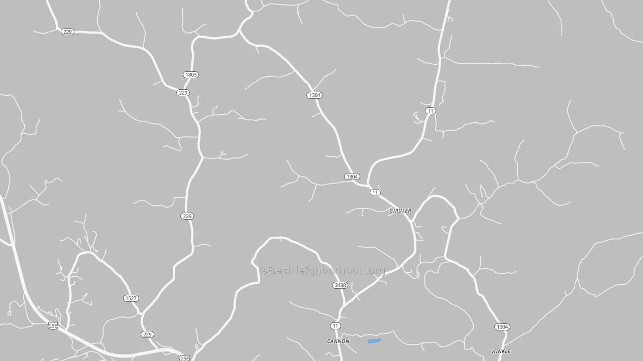 Transit Grade map of Girdler, KY