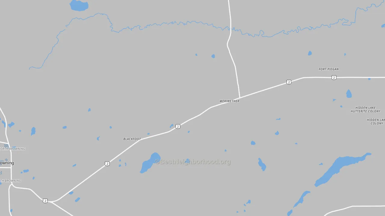 Transit Grade map of Glacier County, MT