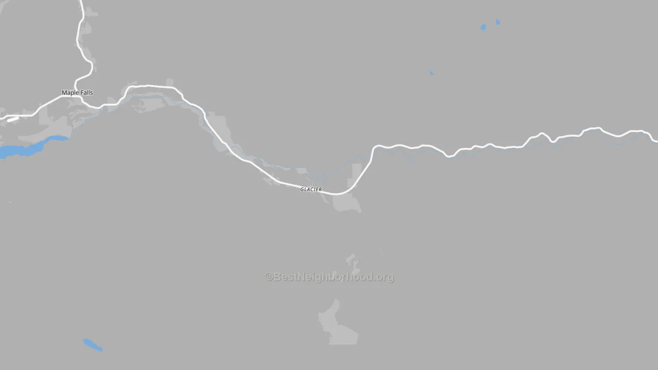 Transit Grade map of Glacier, WA
