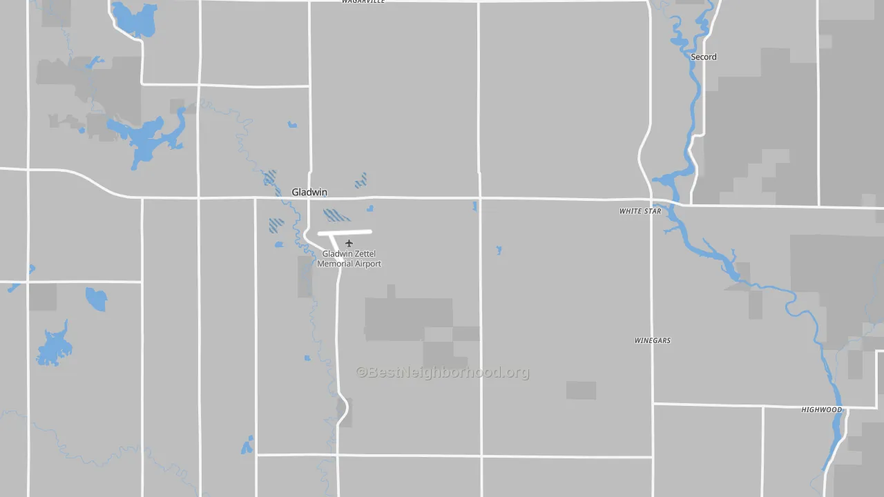 Transit Grade map of Gladwin County, MI