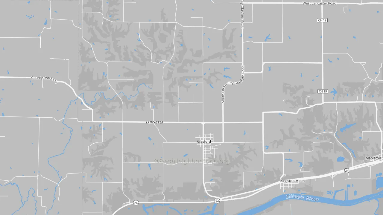 Transit Grade map of Glasford, IL