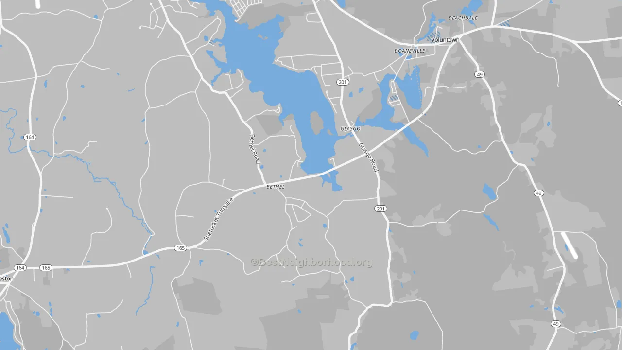 Transit Grade map of Glasgo, CT