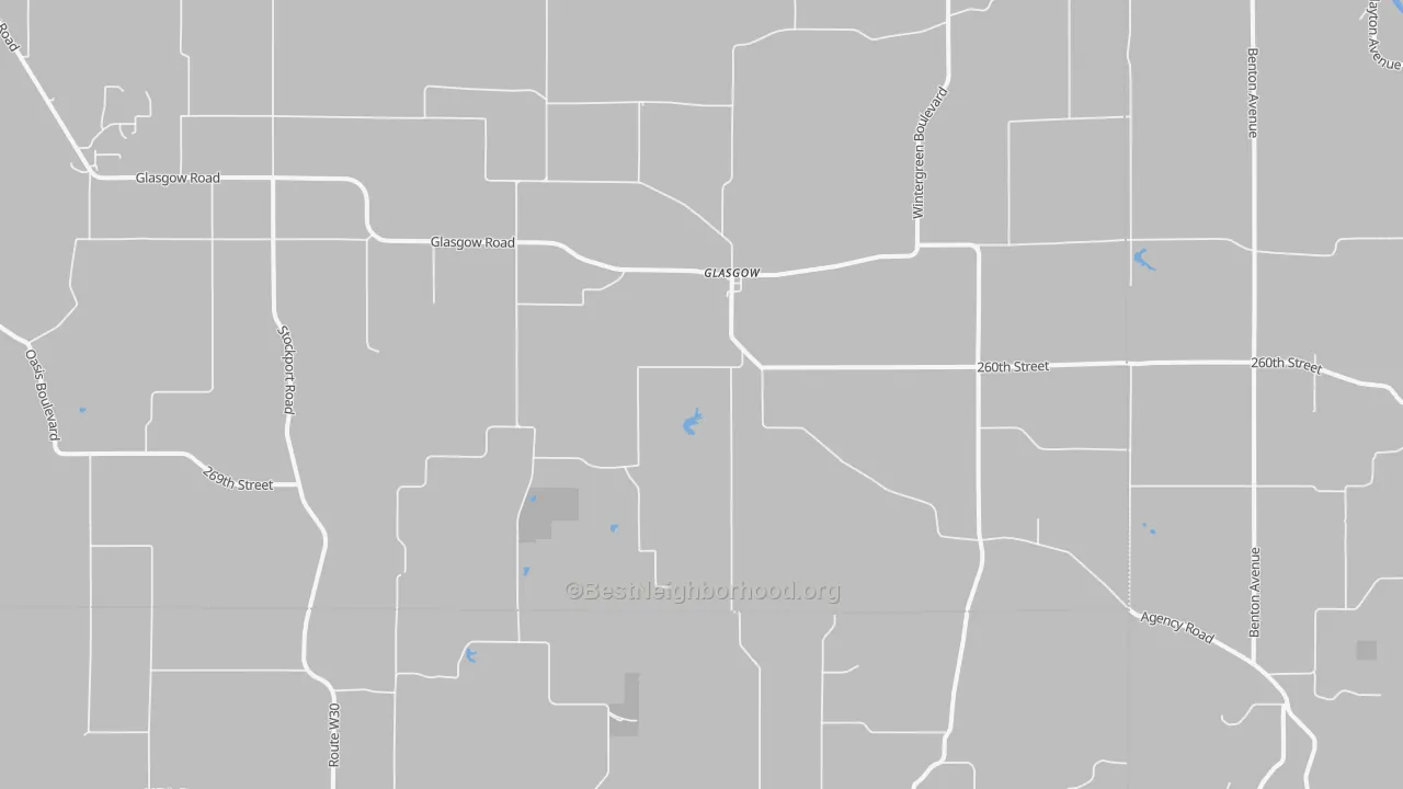 Transit Grade map of Glasgow, IA