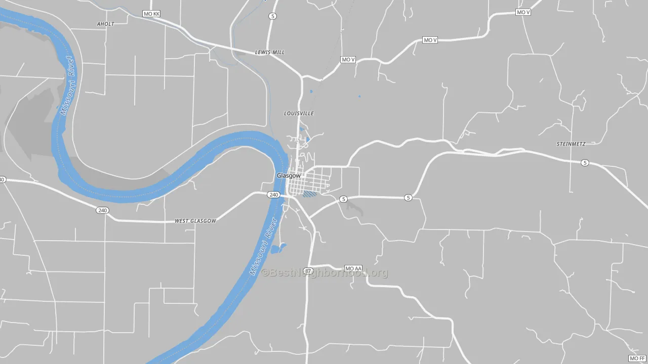 Transit Grade map of Glasgow, MO