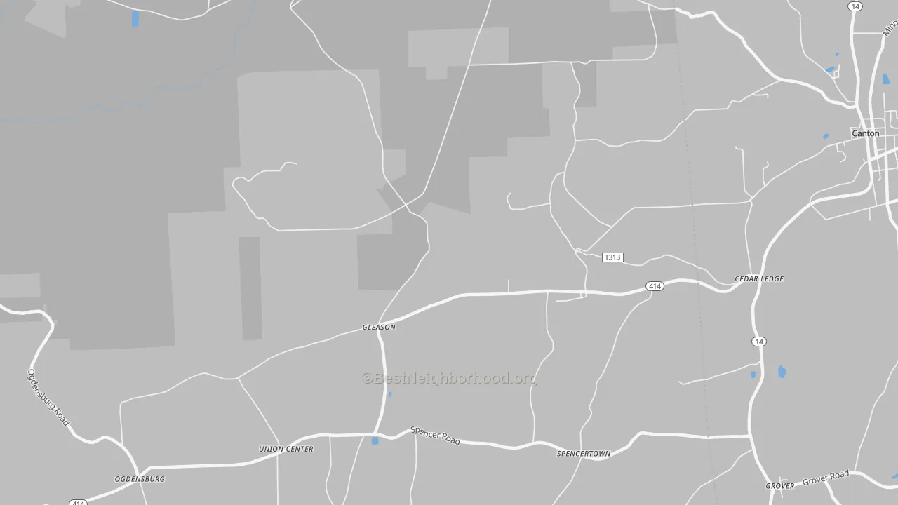 Transit Grade map of Gleason, PA