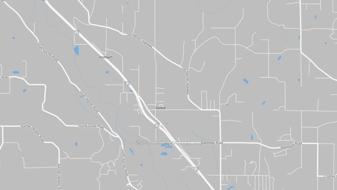 Transit Grade map of Gleed, WA