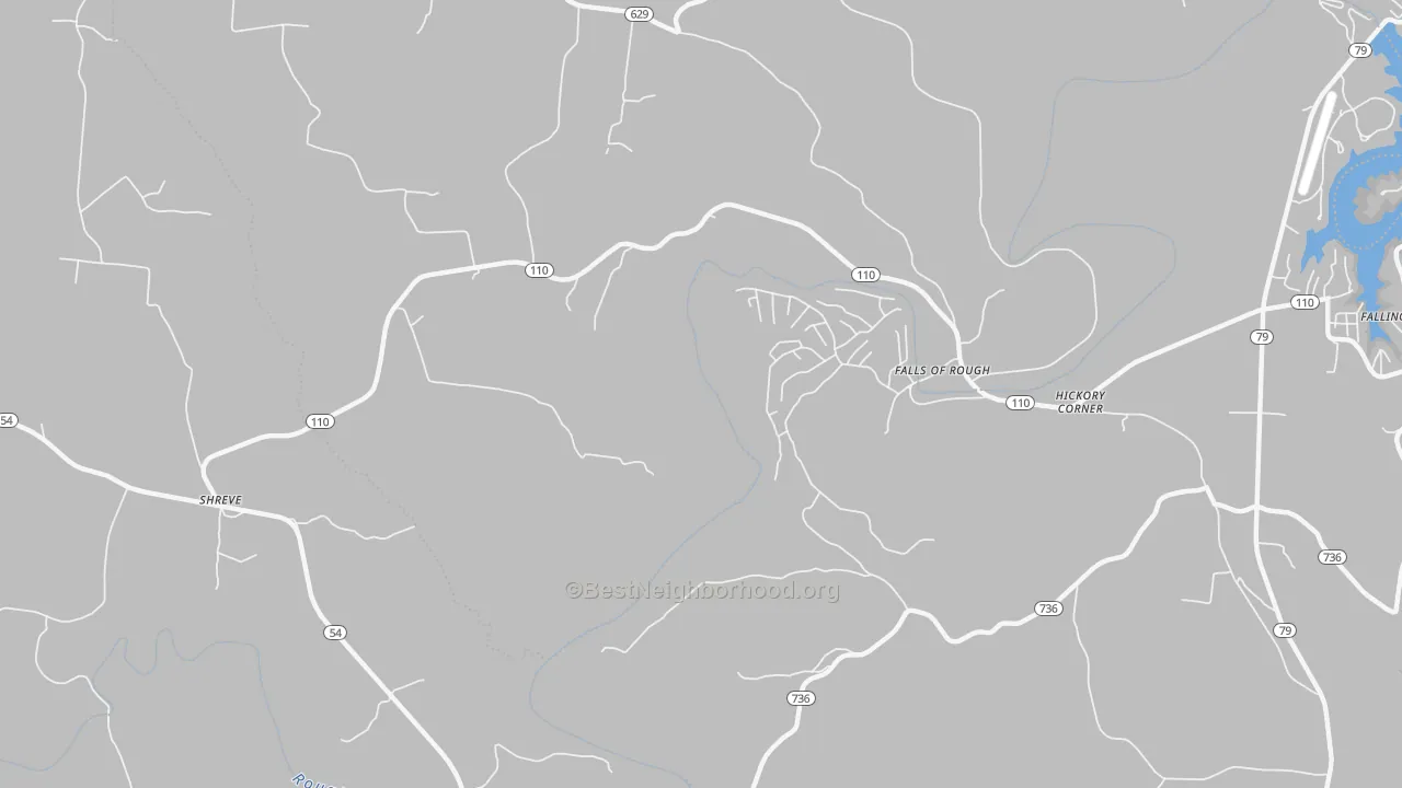 Transit Grade map of Glen Dean, KY