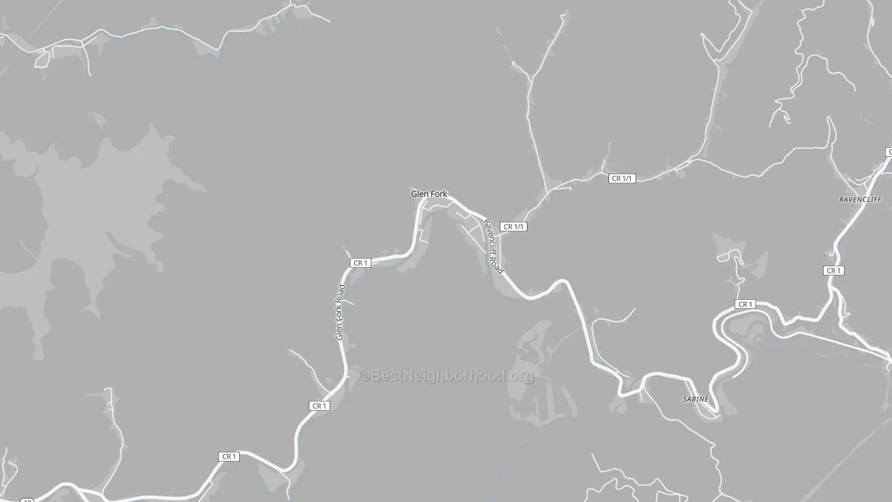 Transit Grade map of Glen Fork, WV