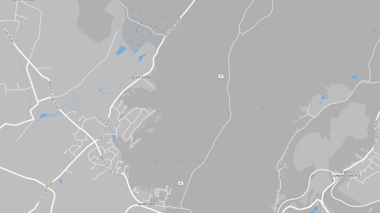 Transit Grade map of Glen Forney, PA