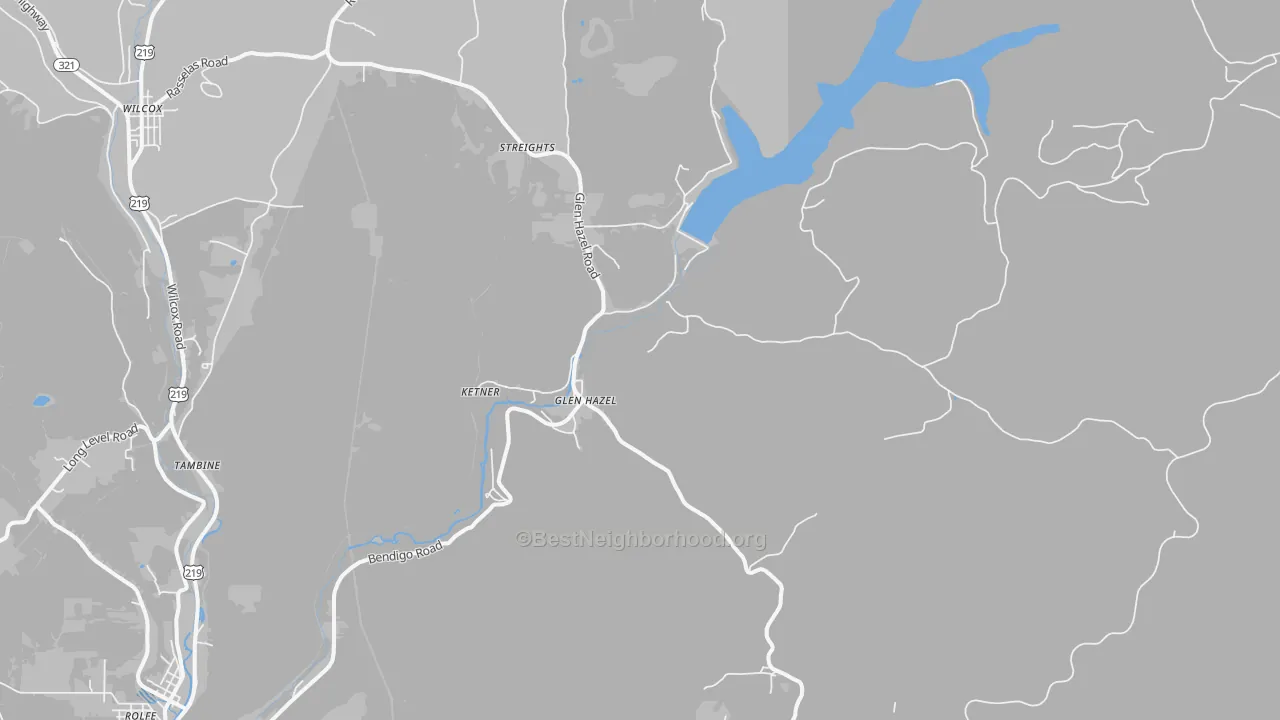 Transit Grade map of Glen Hazel, PA