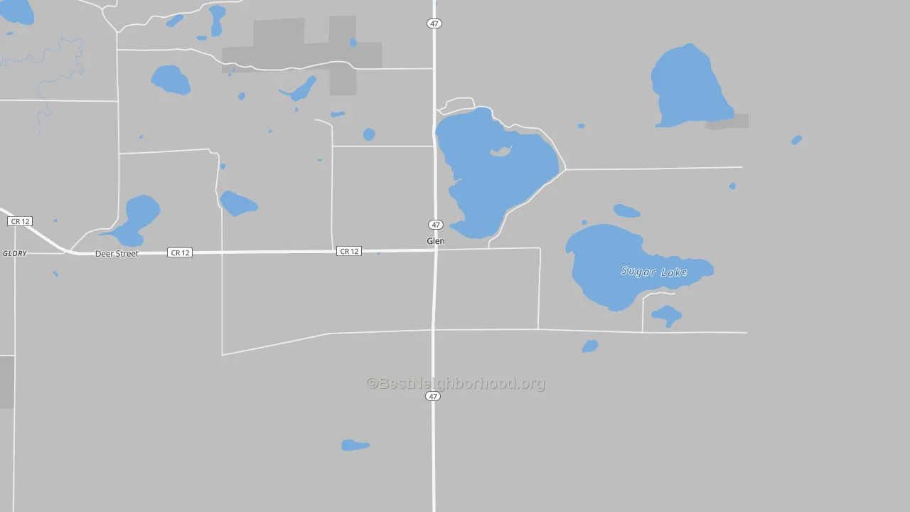 Transit Grade map of Glen, MN
