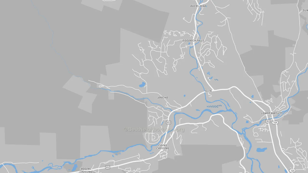 Transit Grade map of Glen, NH