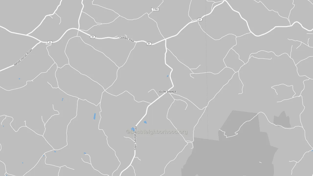 Transit Grade map of Glen Savage, PA