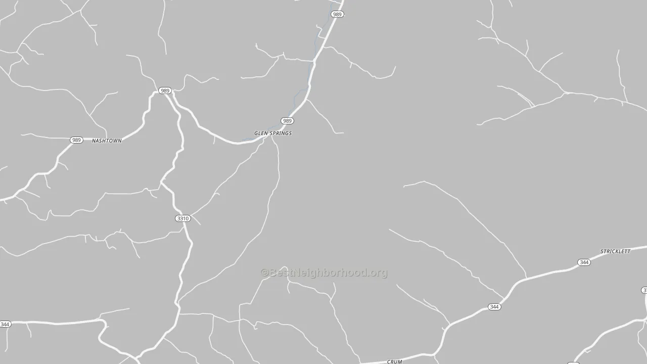 Transit Grade map of Glen Springs, KY