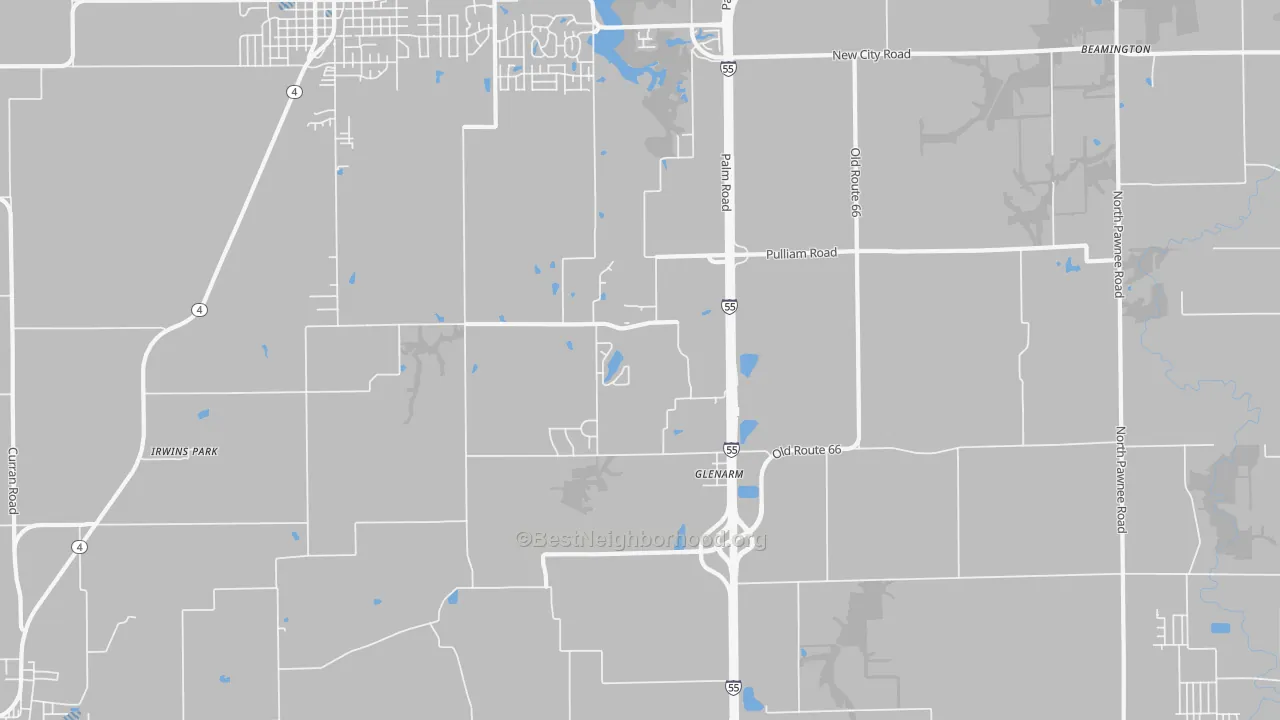 Transit Grade map of Glenarm, IL