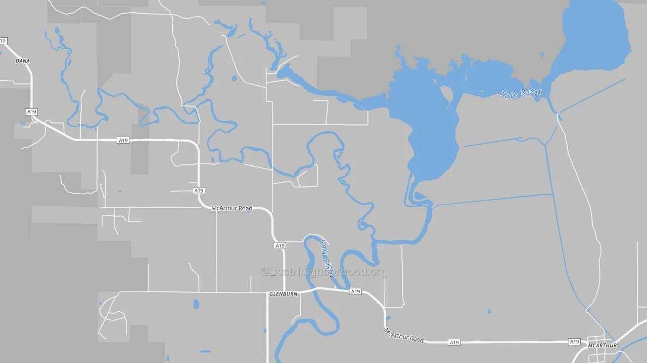 Transit Grade map of Glenburn, CA