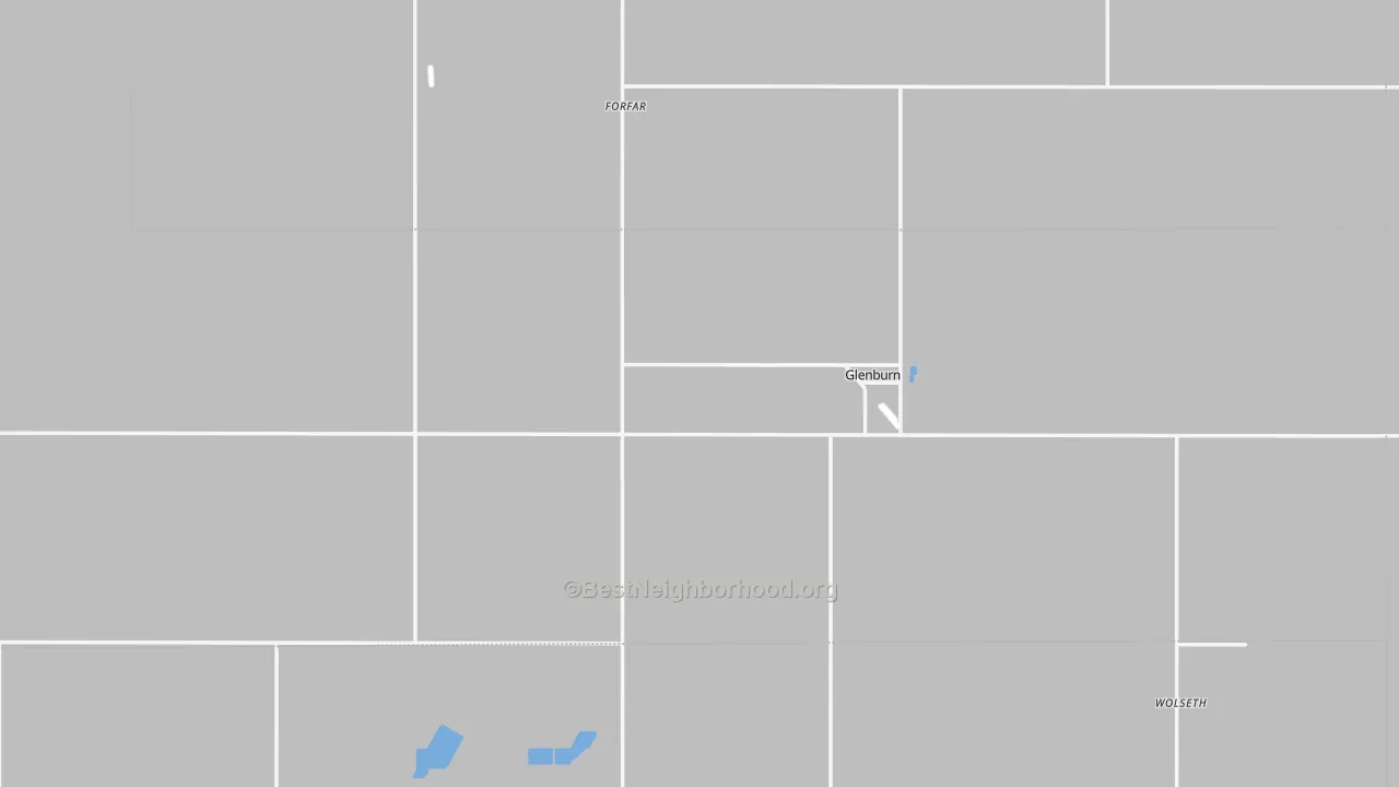 Transit Grade map of Glenburn, ND