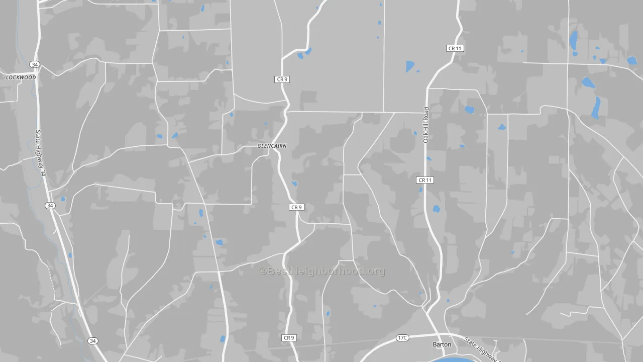 Transit Grade map of Glencairn, NY