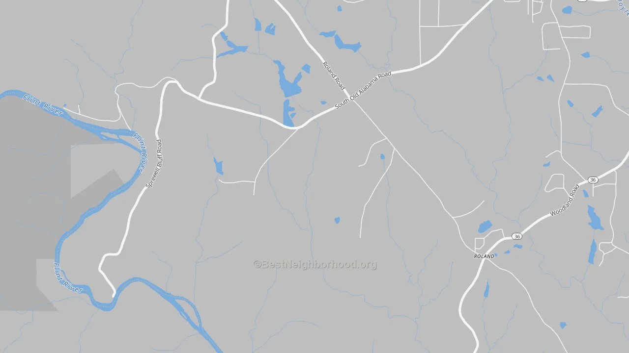Transit Grade map of Glencliff, GA