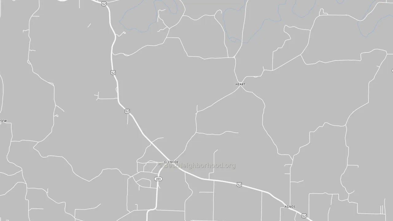 Transit Grade map of Glencoe, AR