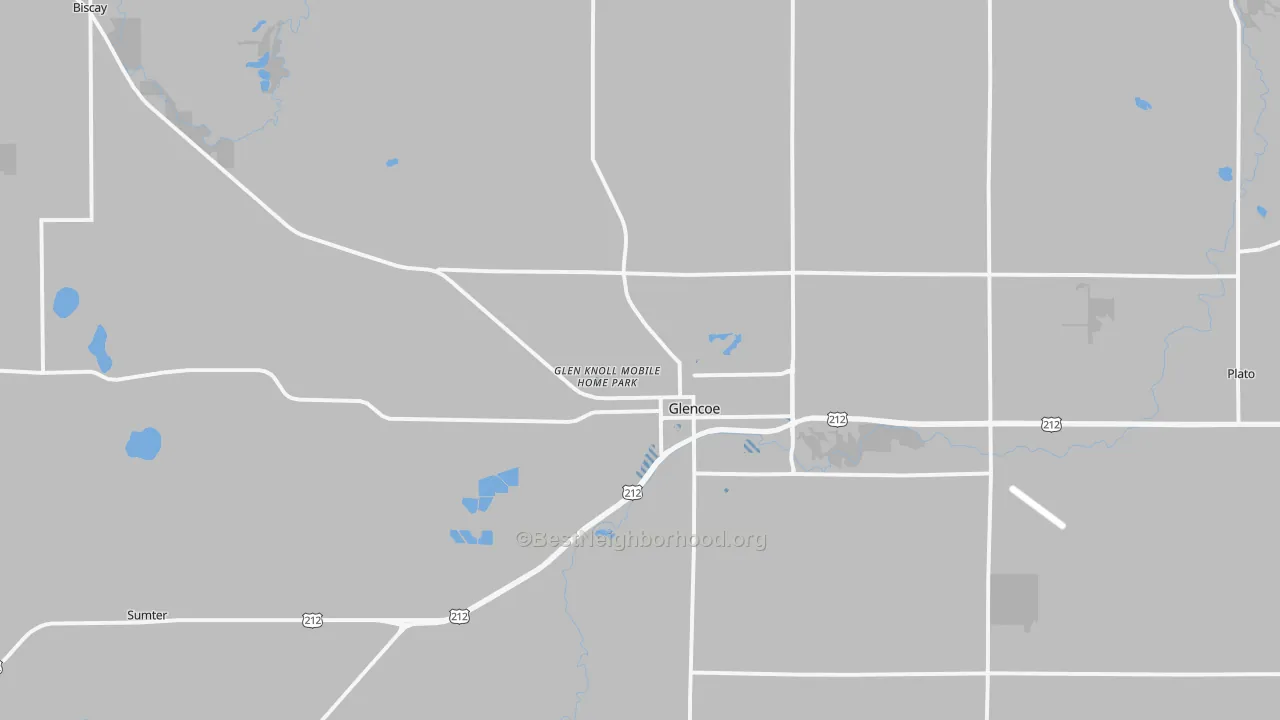Transit Grade map of Glencoe, MN