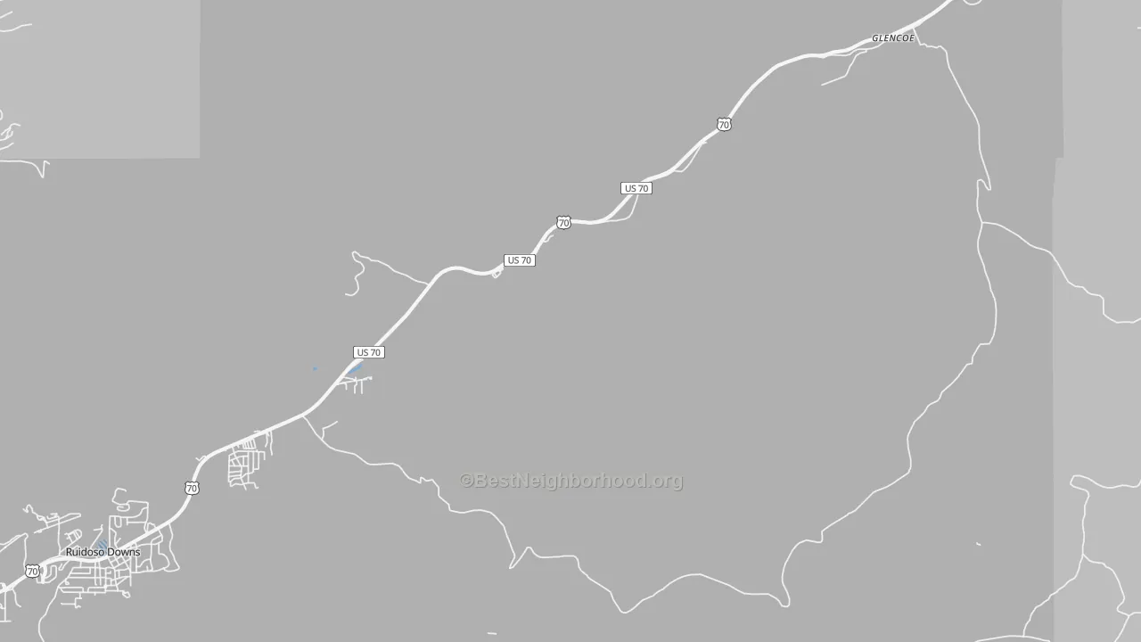 Transit Grade map of Glencoe, NM