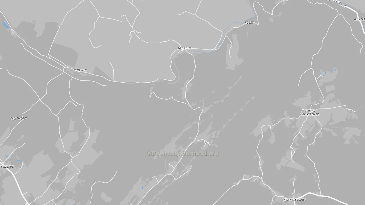 Transit Grade map of Glencoe, PA