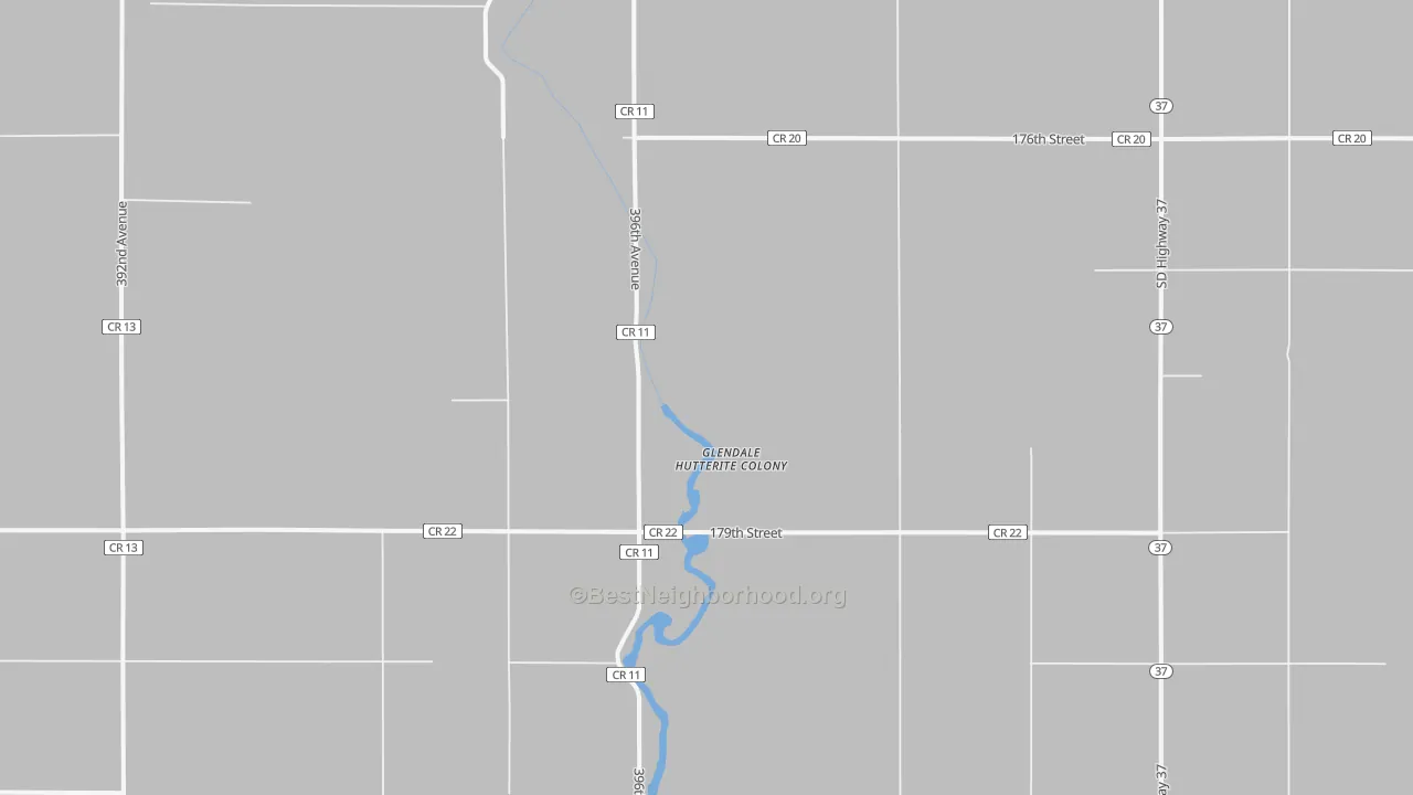 Transit Grade map of Glendale Colony, SD