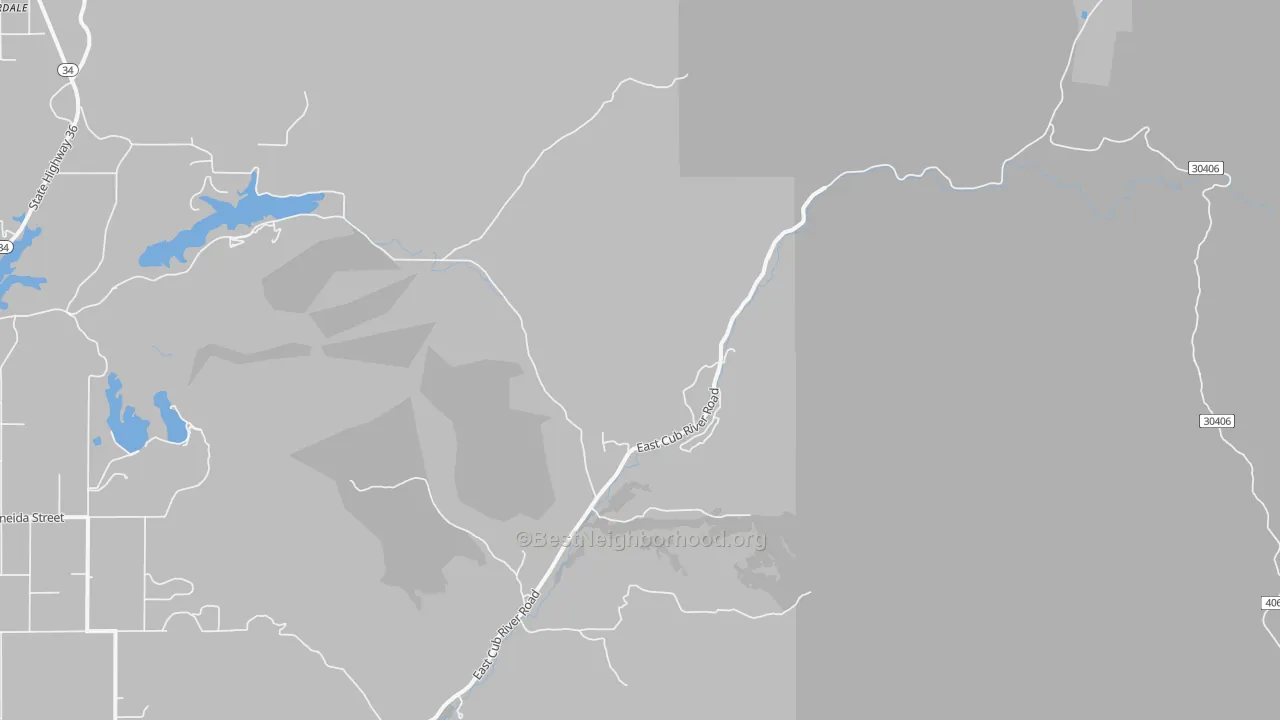 Transit Grade map of Glendale, ID
