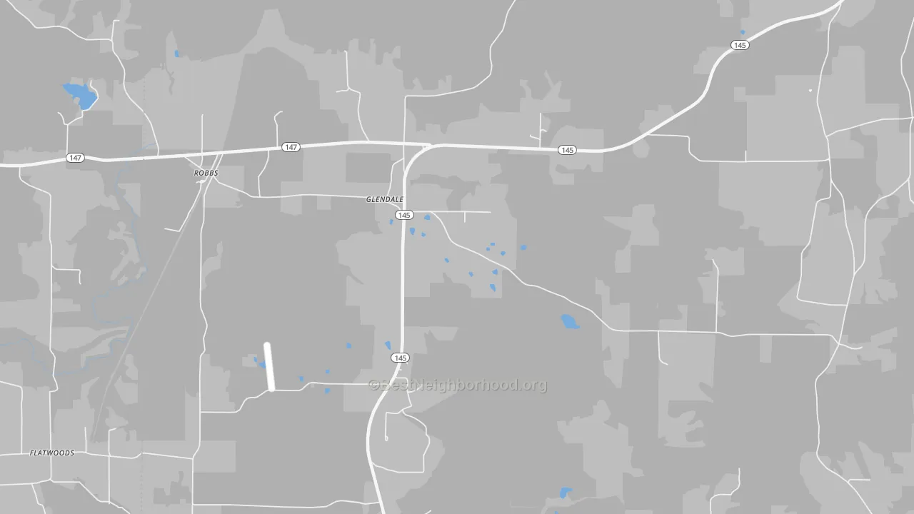 Transit Grade map of Glendale, IL