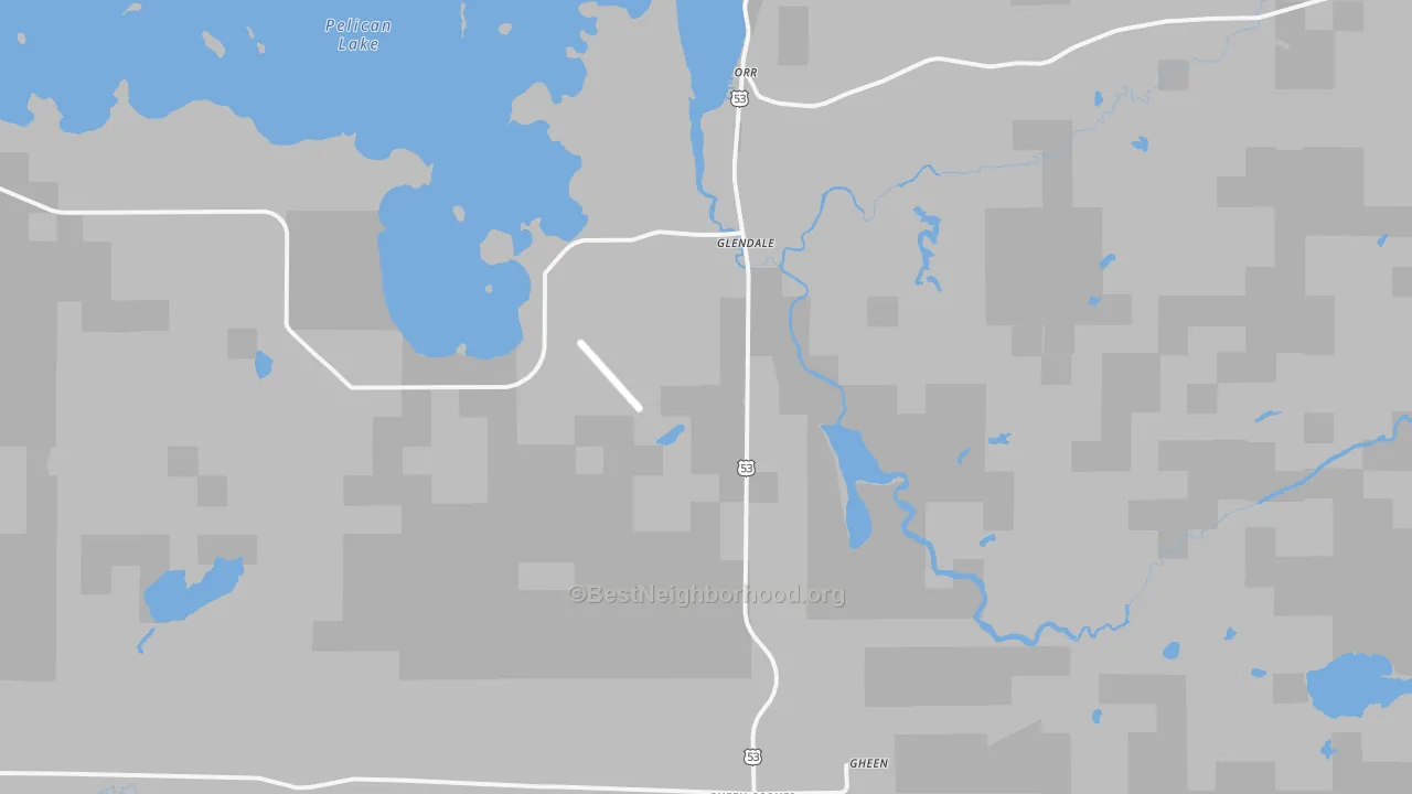 Transit Grade map of Glendale, MN
