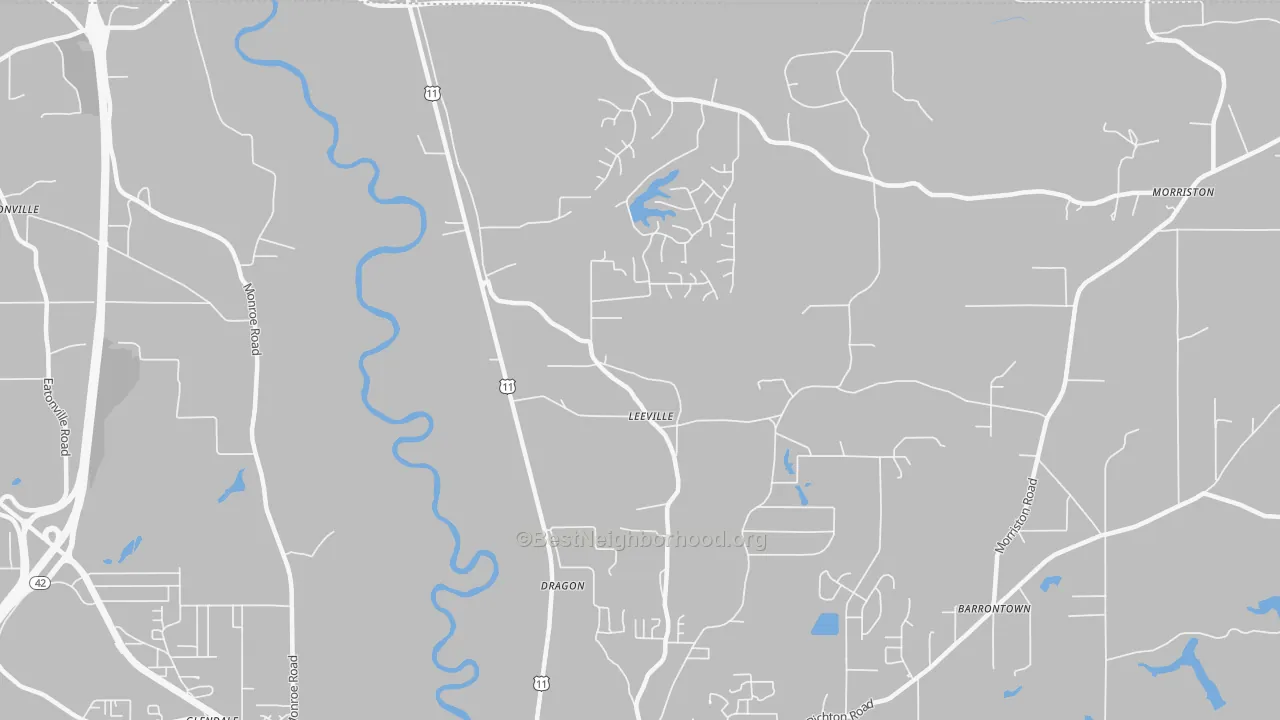 Transit Grade map of Glendale, MS