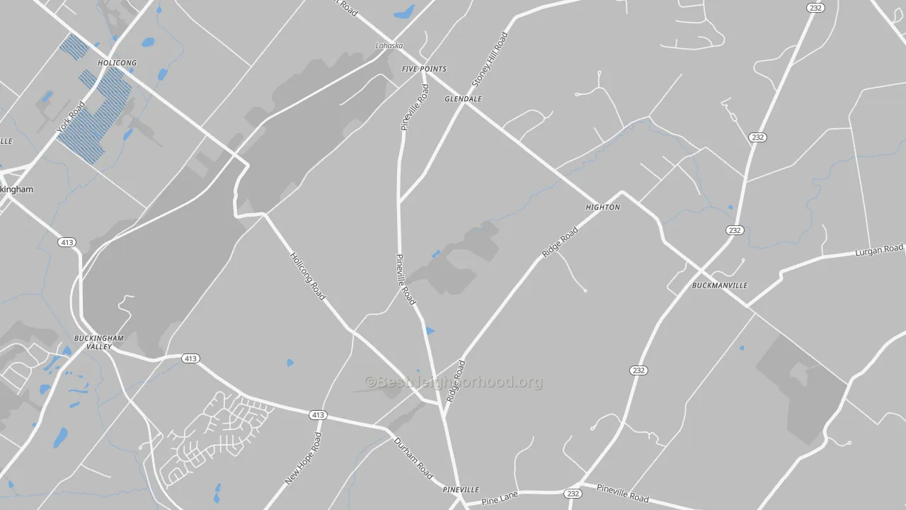 Transit Grade map of Glendale, PA