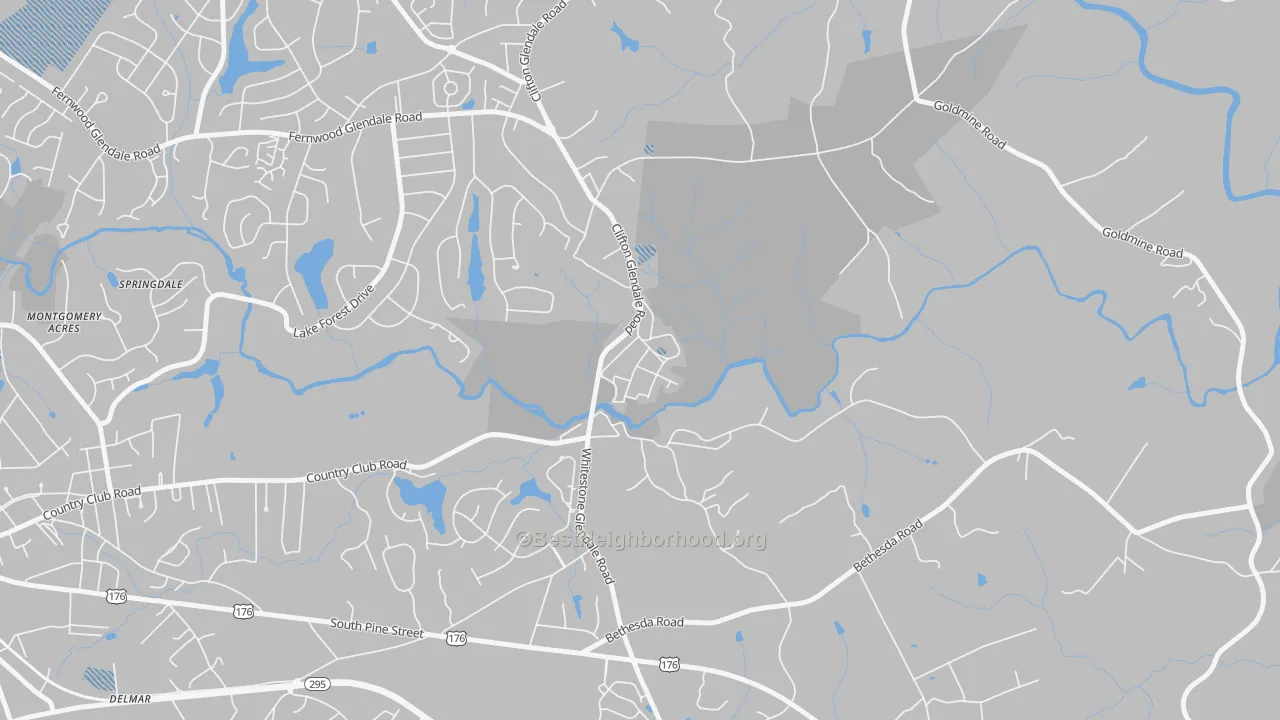 Transit Grade map of Glendale, SC