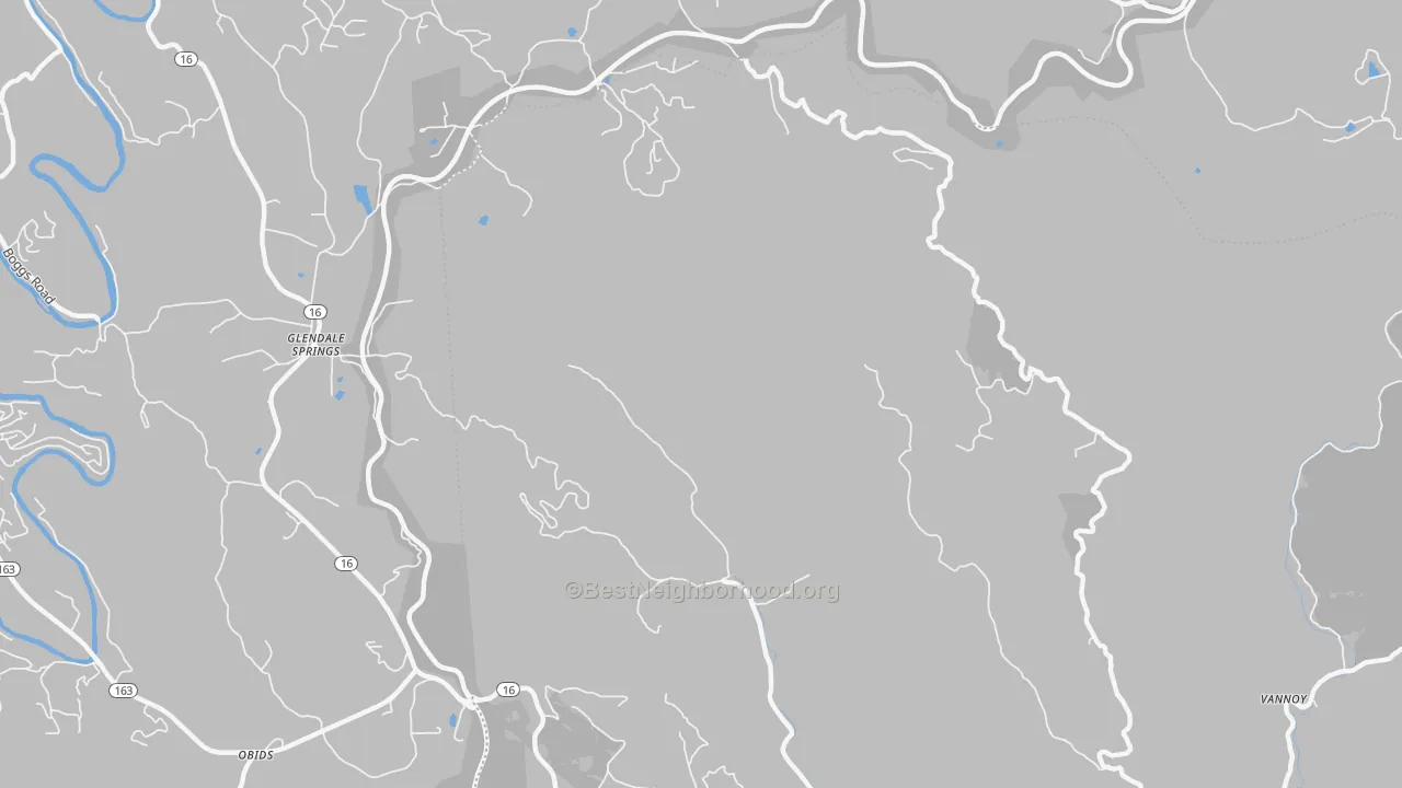 Transit Grade map of Glendale Springs, NC