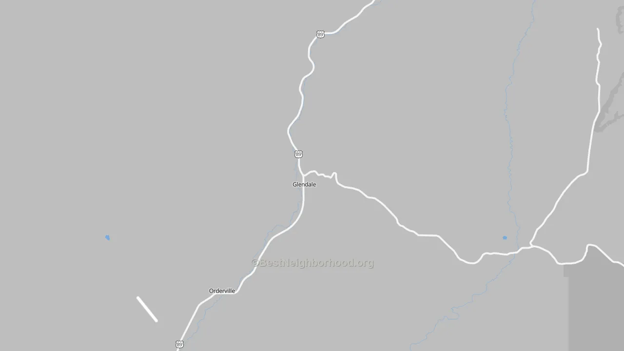 Transit Grade map of Glendale, UT