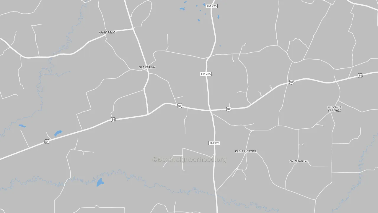Transit Grade map of Glenfawn, TX