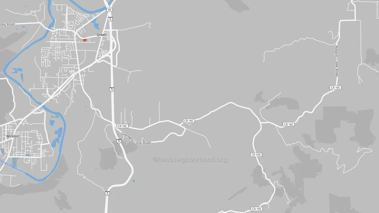 Transit Grade map of Glengary, OR