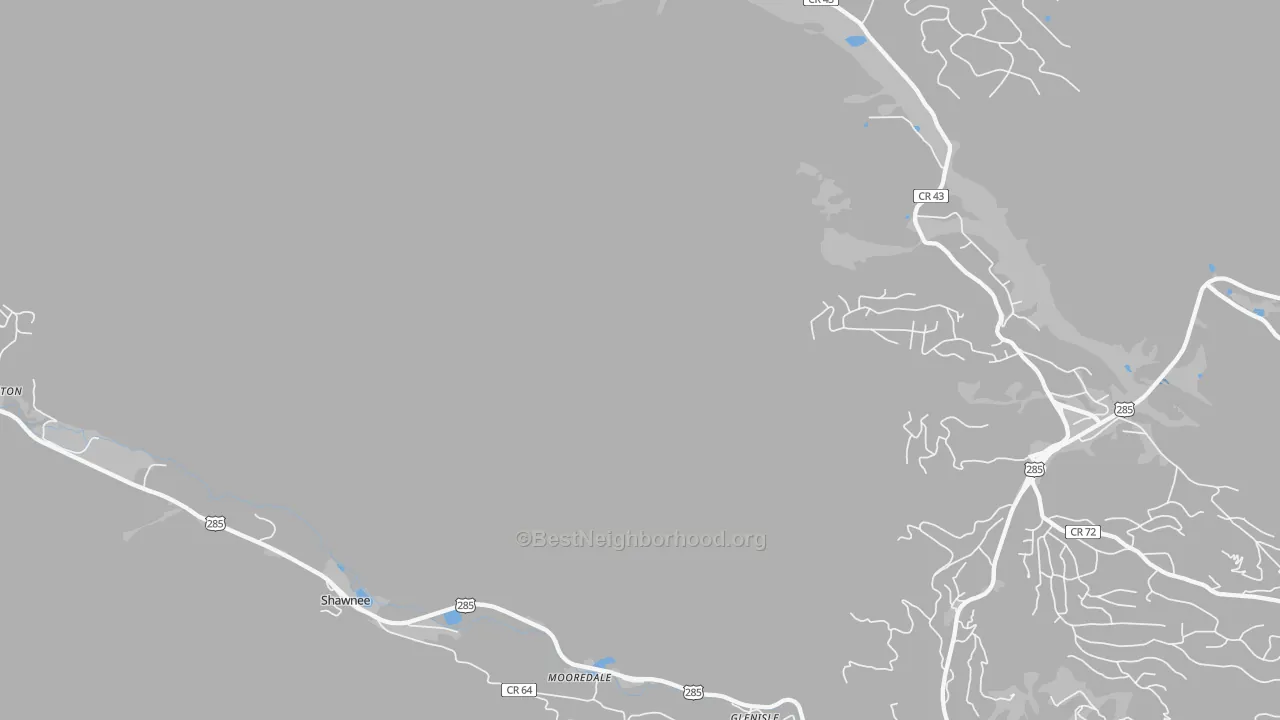 Transit Grade map of Glenisle, CO