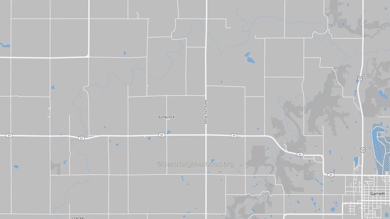 Transit Grade map of Glenlock, KS