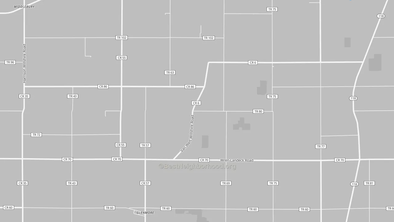 Transit Grade map of Glenmore, OH