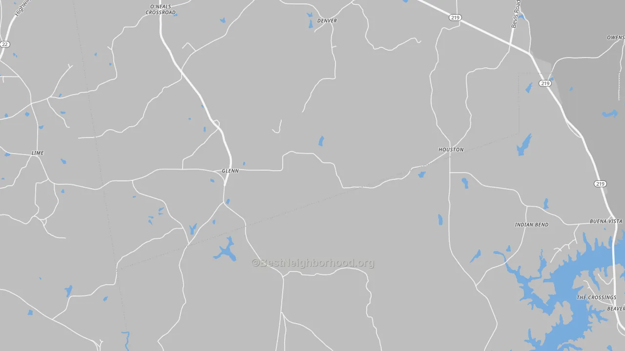 Transit Grade map of Glenn, GA
